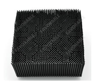 Borste 1,6" rundes Fuß-Polyschwarz-Plastikborste passend für Gerber-Schnittmeister Gtxl 92910001