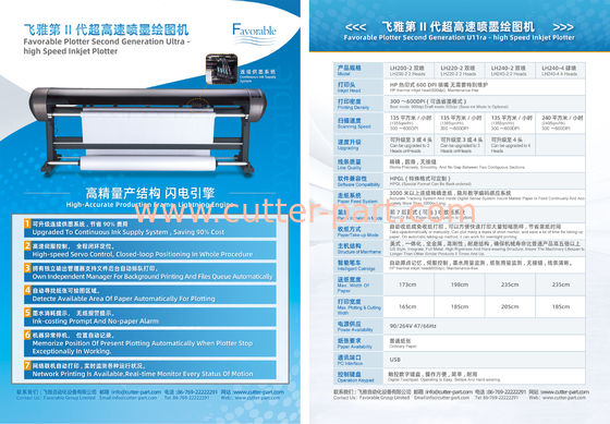 Günstiger Plotter der zweiten Generation U11ra High Speed HP Thermal Inkjet